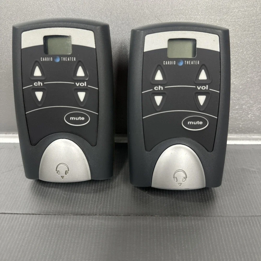 2 Cardio Theater Entertainment System Remote Controller TV Volume Channel